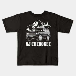 XJ-series Jeep Cherokee jeep car name Kids T-Shirt